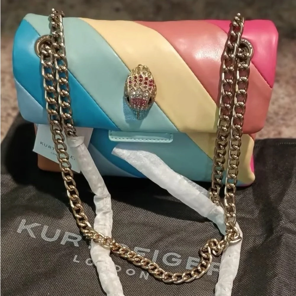 Kurt Geiger Small Multicolor Shoulder Handbag Bag - Picture 3 of 4